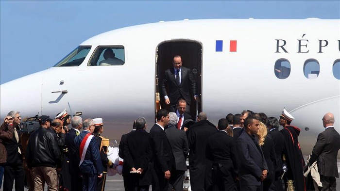 Le président français en visite officielle à Amman